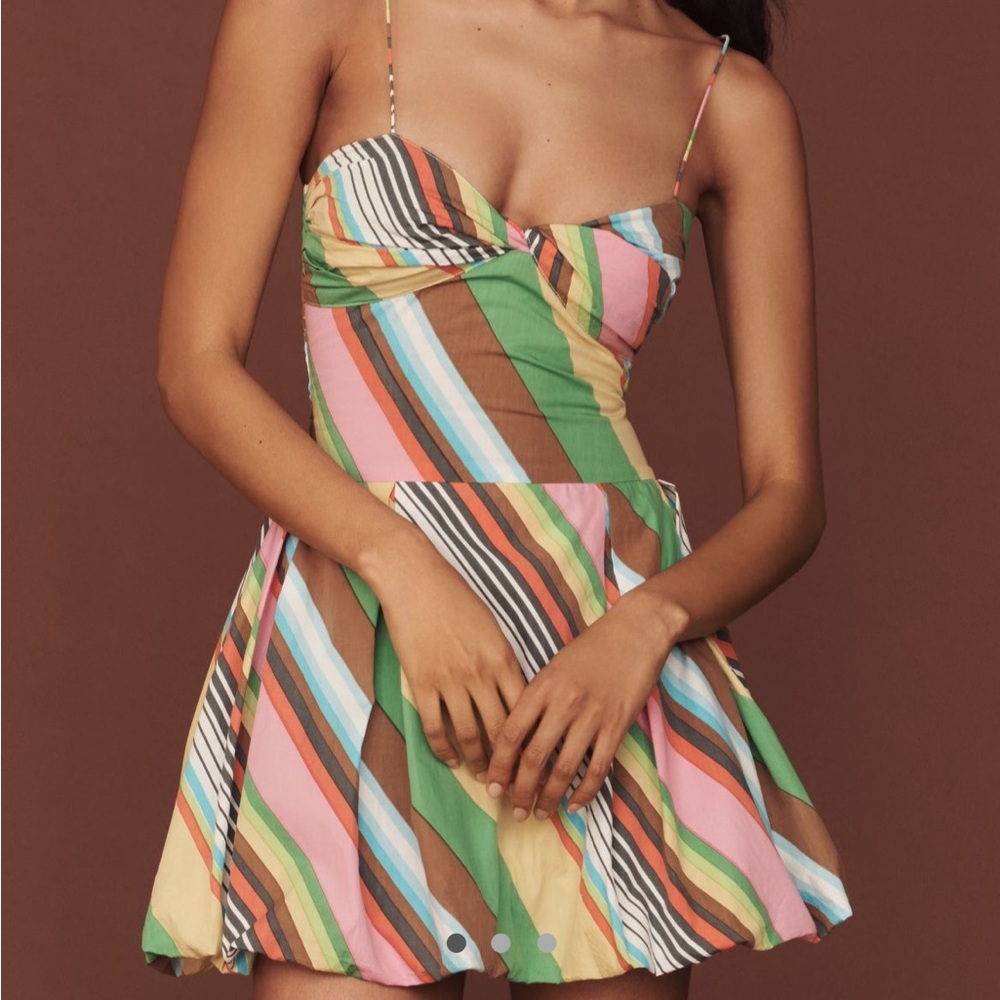S/W/F Fitted Balloon Mini Dress